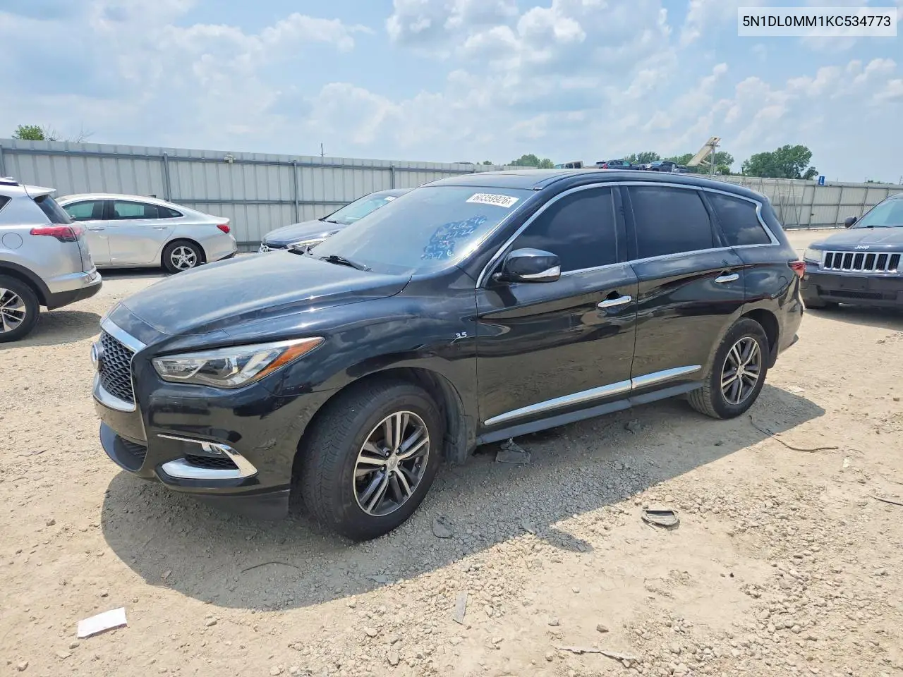 2019 Infiniti Qx60 Pure VIN: 5N1DL0MM1KC534773 Lot: 60359926