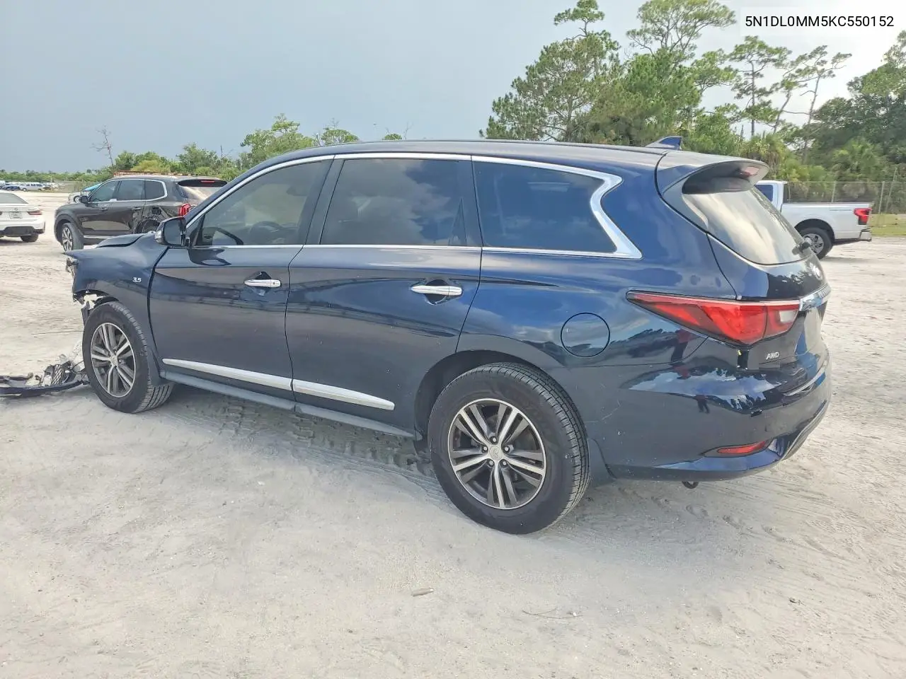 2019 Infiniti Qx60 Pure VIN: 5N1DL0MM5KC550152 Lot: 60524916