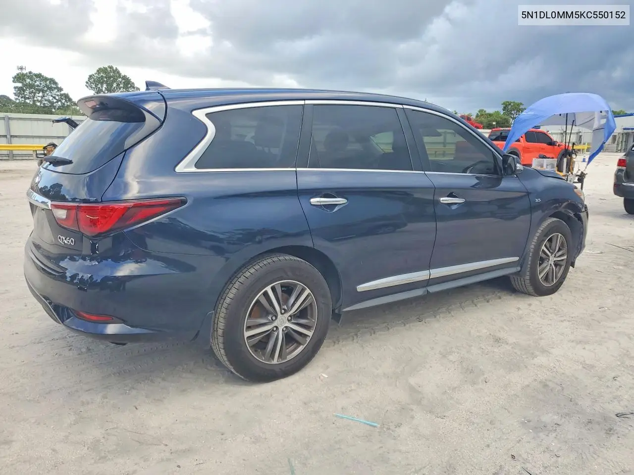 2019 Infiniti Qx60 Pure VIN: 5N1DL0MM5KC550152 Lot: 60524916