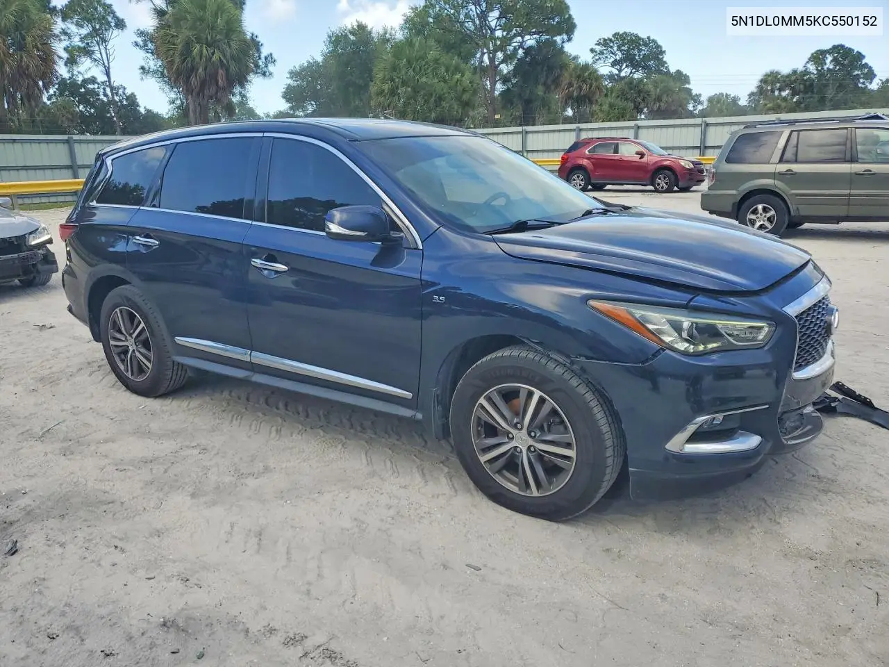 2019 Infiniti Qx60 Pure VIN: 5N1DL0MM5KC550152 Lot: 60524916