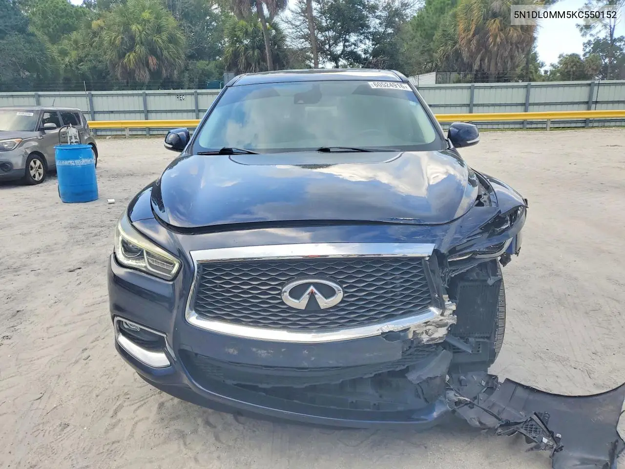 2019 Infiniti Qx60 Pure VIN: 5N1DL0MM5KC550152 Lot: 60524916