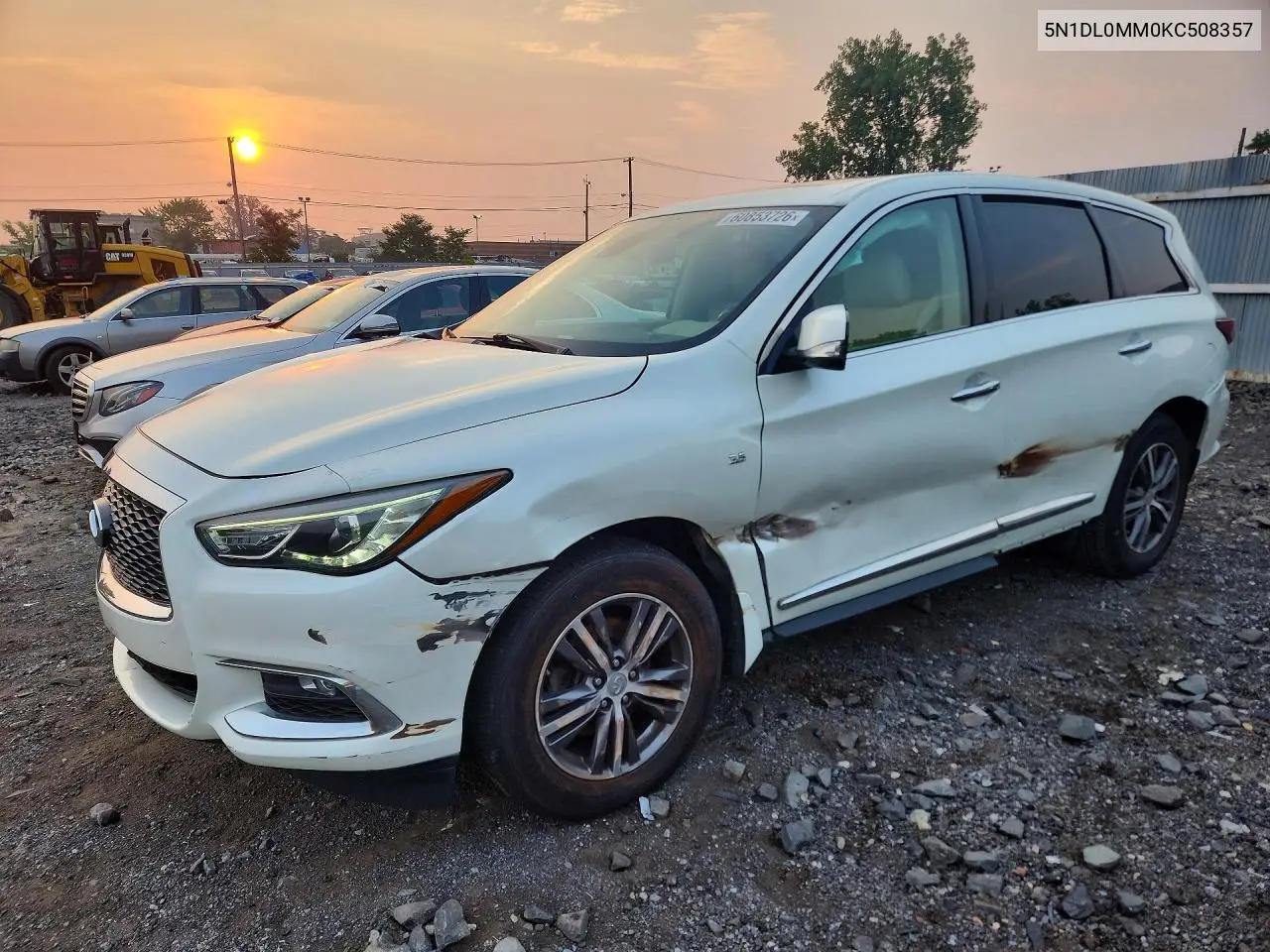 2019 Infiniti Qx60 Pure VIN: 5N1DL0MM0KC508357 Lot: 60853726