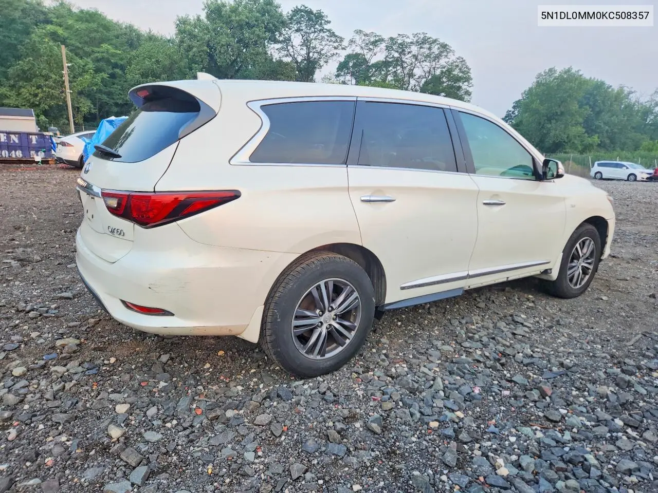 2019 Infiniti Qx60 Pure VIN: 5N1DL0MM0KC508357 Lot: 60853726