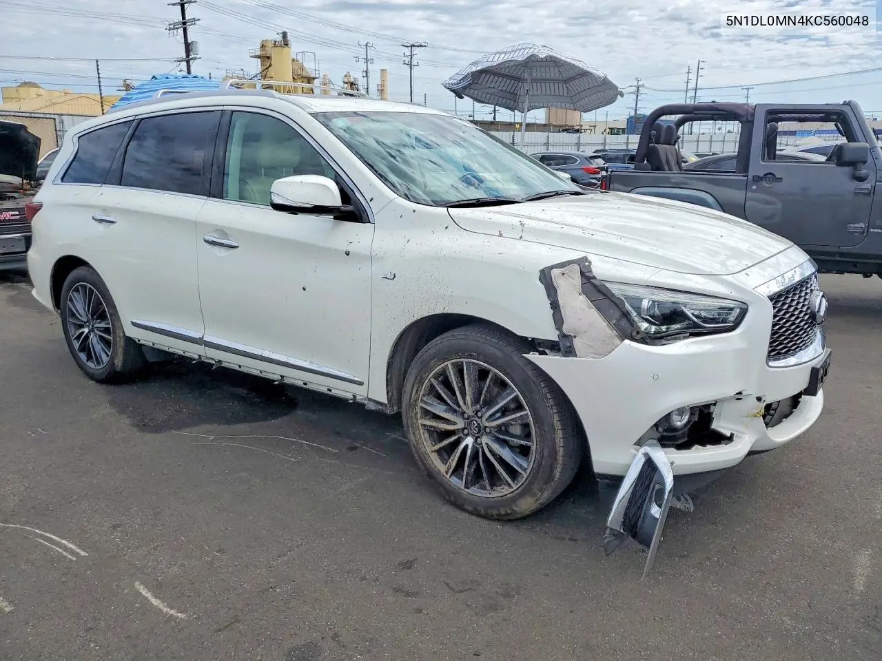 2019 Infiniti Qx60 Pure VIN: 5N1DL0MN4KC560048 Lot: 61060296