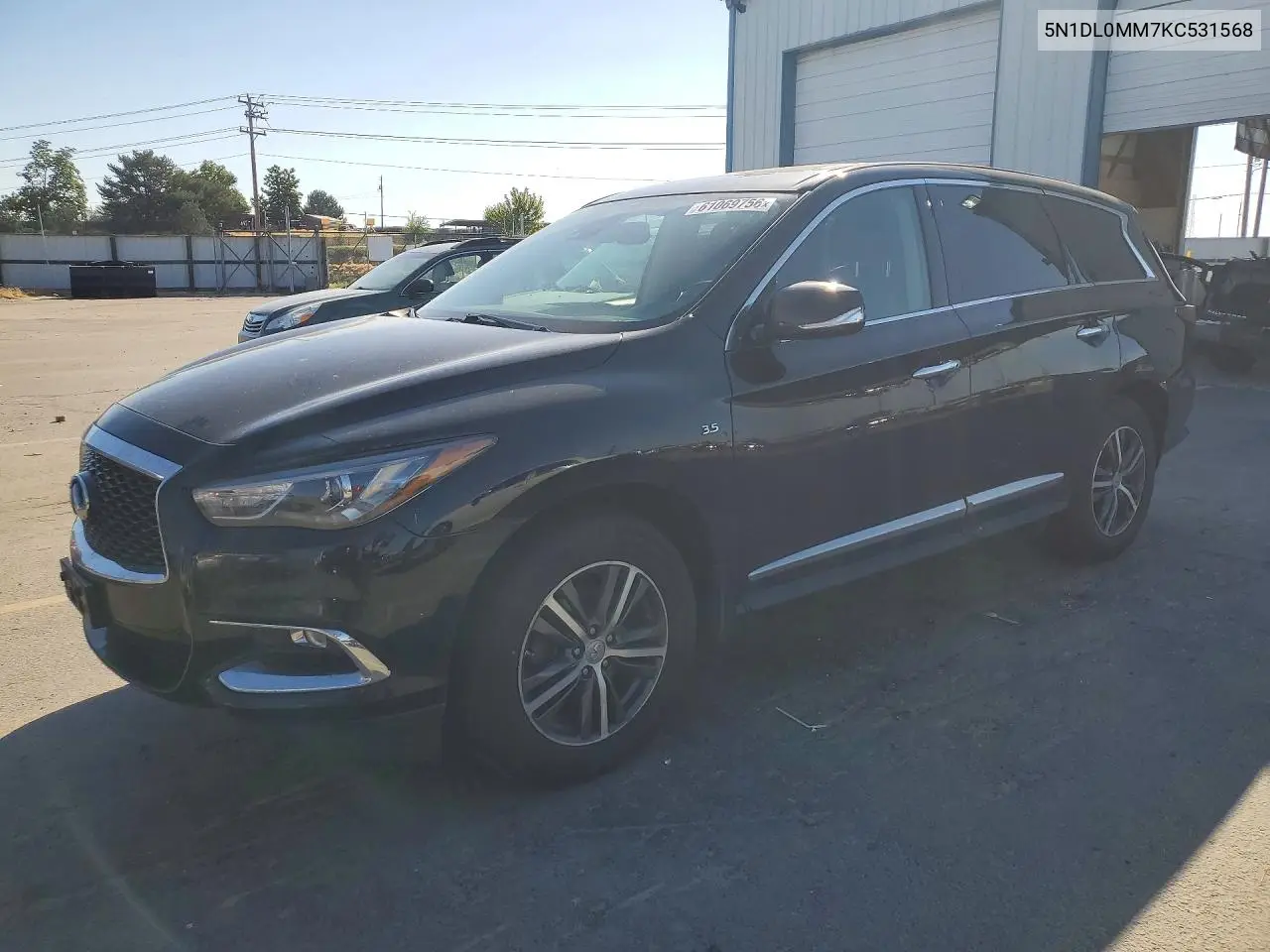 2019 Infiniti Qx60 Pure VIN: 5N1DL0MM7KC531568 Lot: 61069756