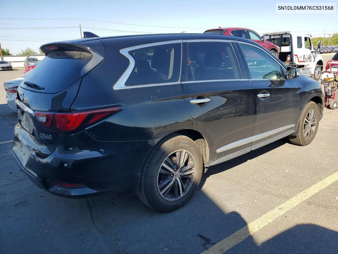 2019 Infiniti Qx60 Pure VIN: 5N1DL0MM7KC531568 Lot: 61069756