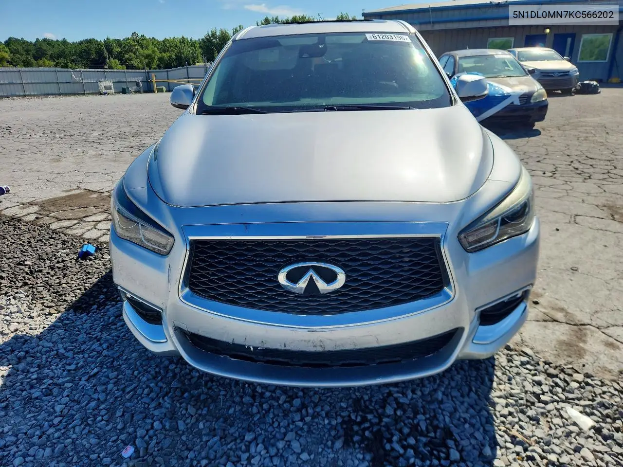 2019 Infiniti Qx60 Pure VIN: 5N1DL0MN7KC566202 Lot: 61203196