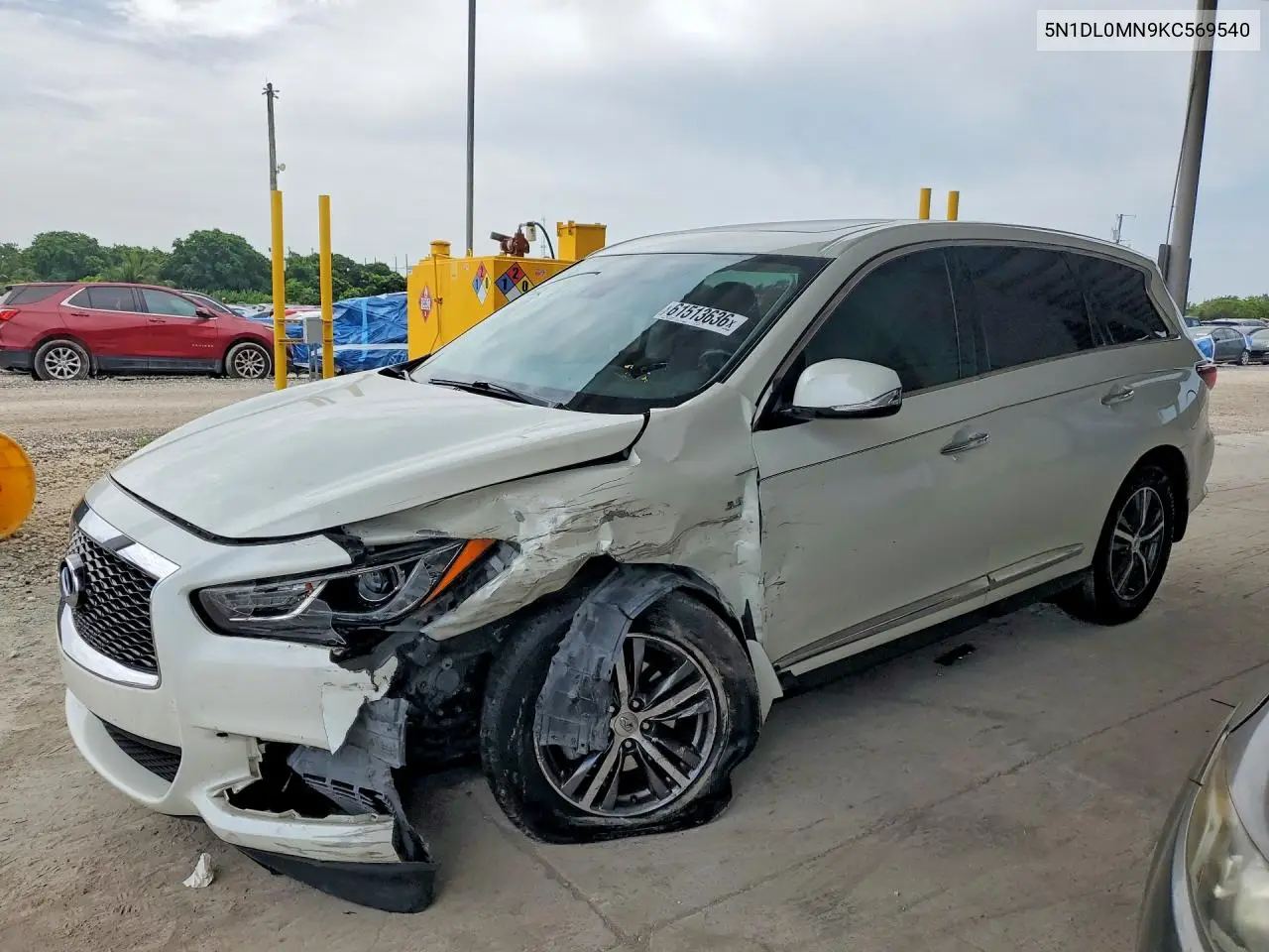 2019 Infiniti Qx60 Pure VIN: 5N1DL0MN9KC569540 Lot: 61513636