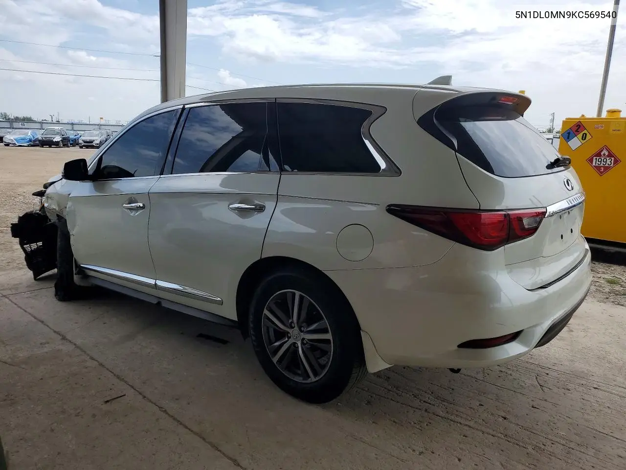 2019 Infiniti Qx60 Pure VIN: 5N1DL0MN9KC569540 Lot: 61513636
