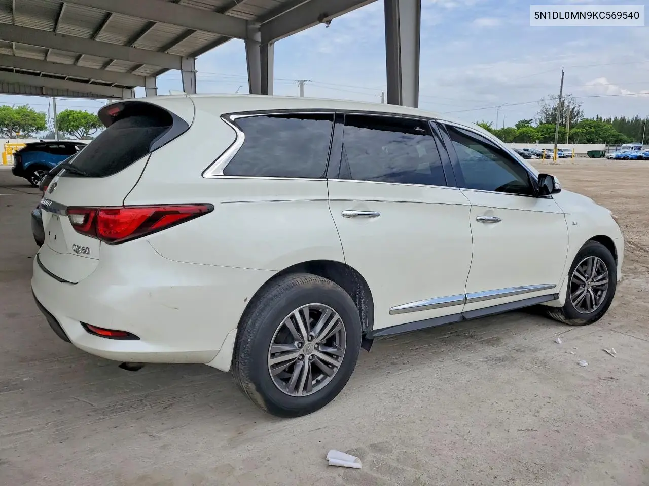 2019 Infiniti Qx60 Pure VIN: 5N1DL0MN9KC569540 Lot: 61513636