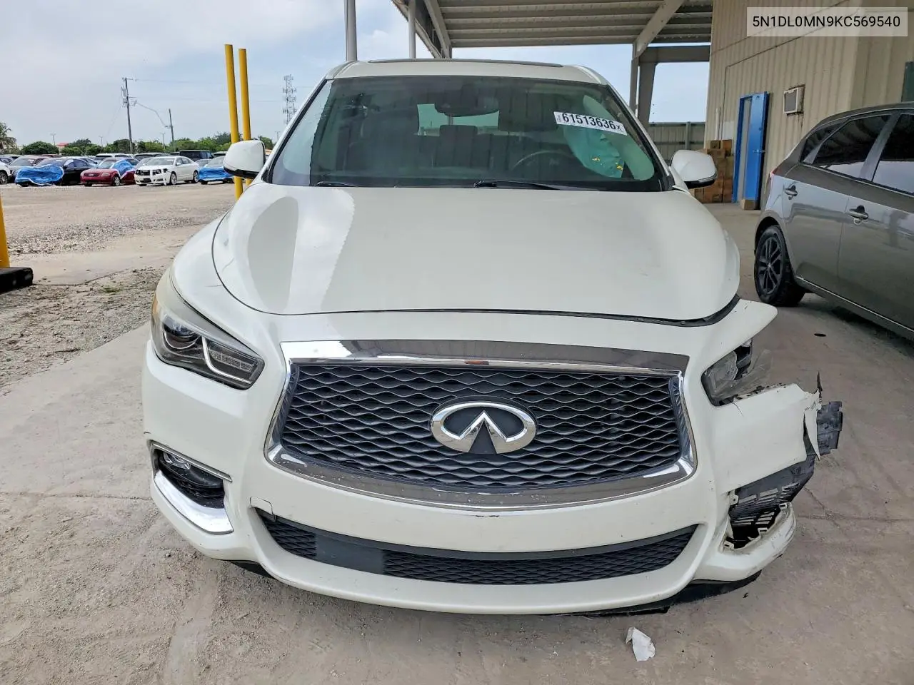 2019 Infiniti Qx60 Pure VIN: 5N1DL0MN9KC569540 Lot: 61513636
