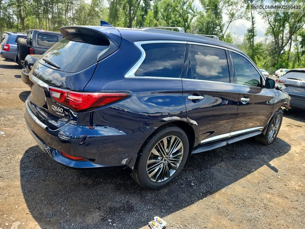 2019 Infiniti Qx60 Luxe VIN: 5N1DL0MM9KC510432 Lot: 85970115