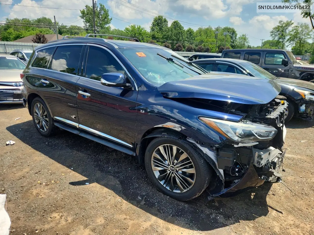 2019 Infiniti Qx60 Luxe VIN: 5N1DL0MM9KC510432 Lot: 85970115