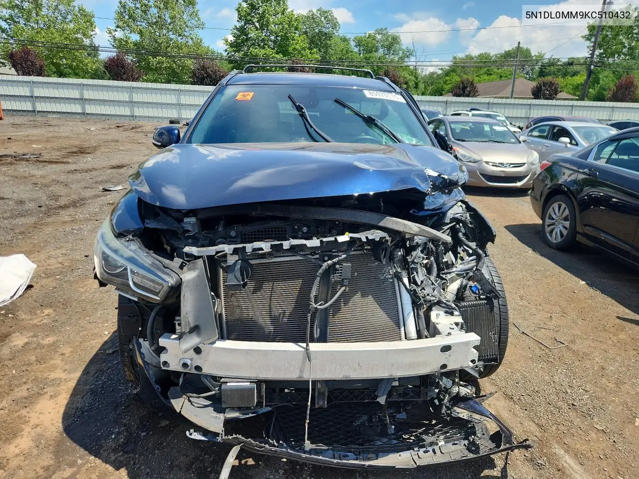 2019 Infiniti Qx60 Luxe VIN: 5N1DL0MM9KC510432 Lot: 85970115