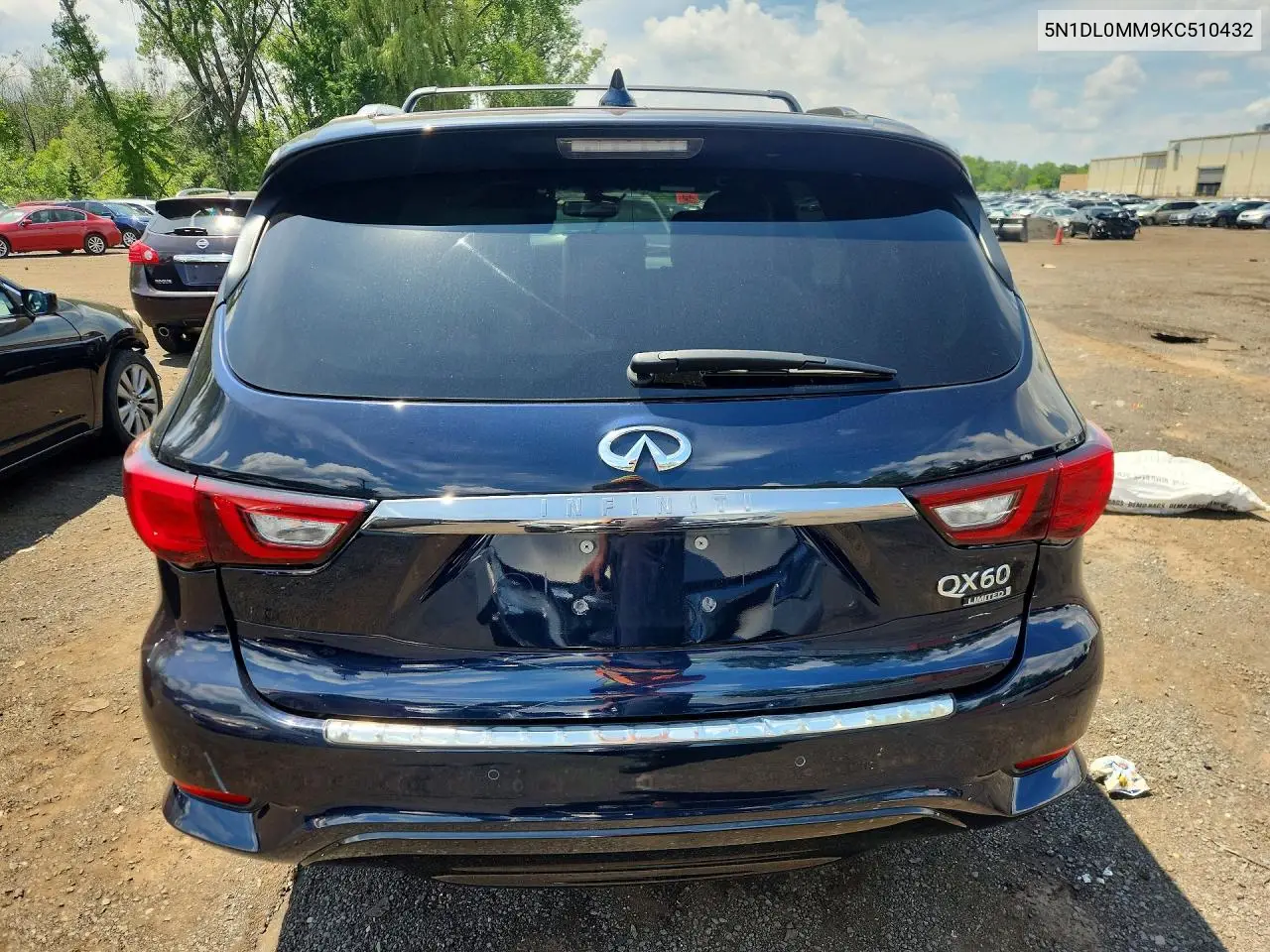 2019 Infiniti Qx60 Luxe VIN: 5N1DL0MM9KC510432 Lot: 85970115