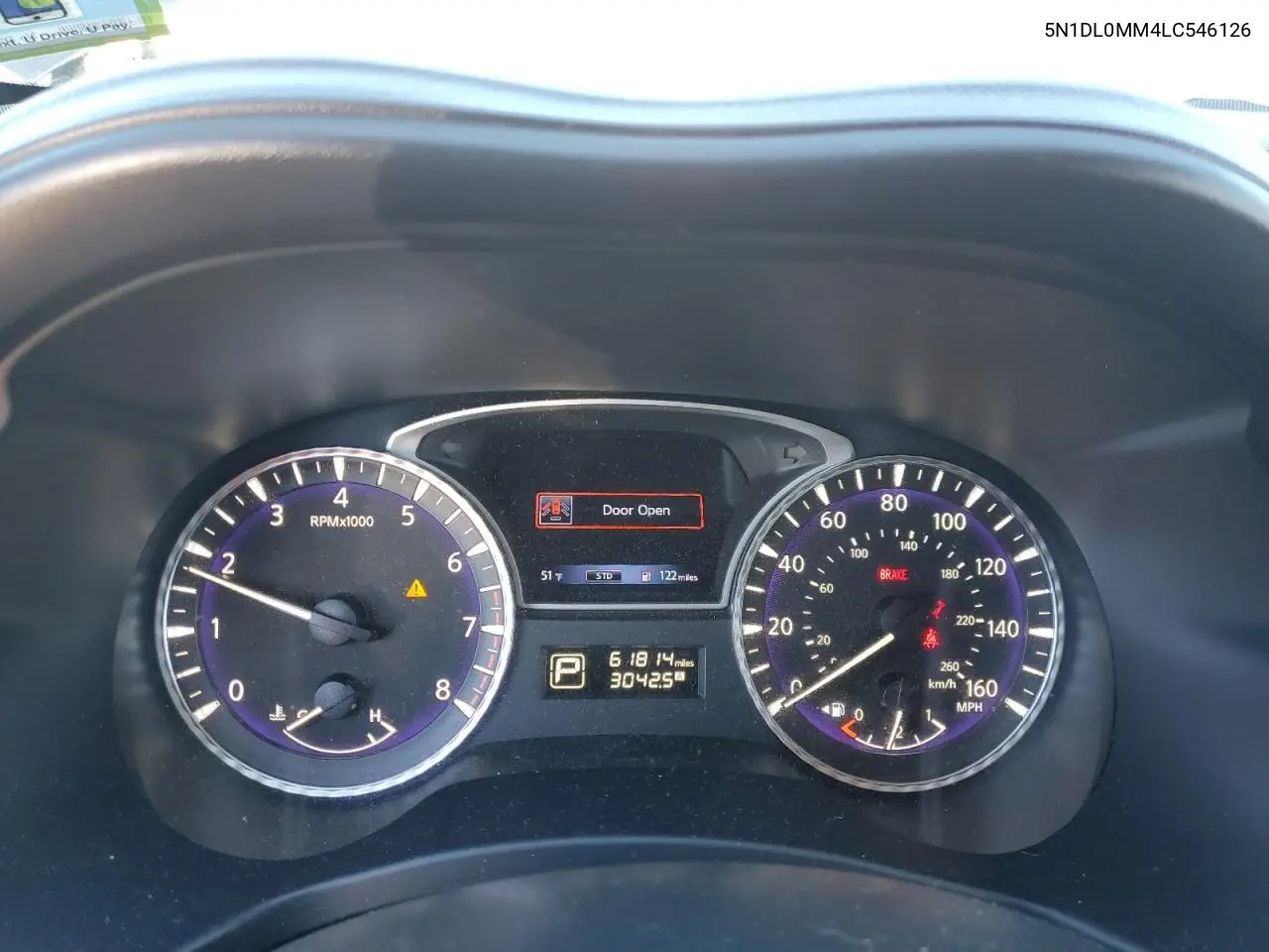 5N1DL0MM4LC546126 2020 Infiniti Qx60 Luxe