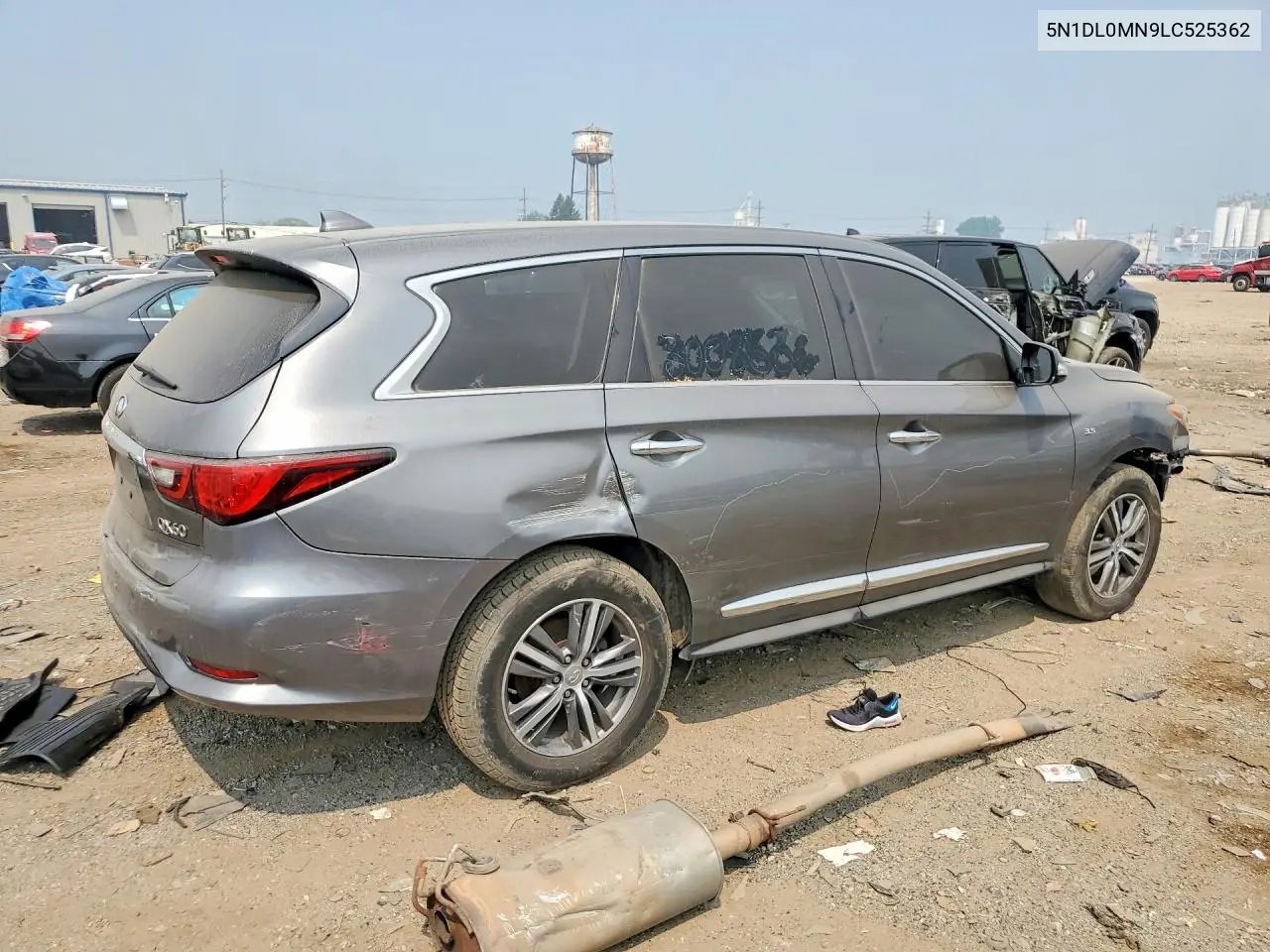 2020 Infiniti Qx60 Pure VIN: 5N1DL0MN9LC525362 Lot: 59854076