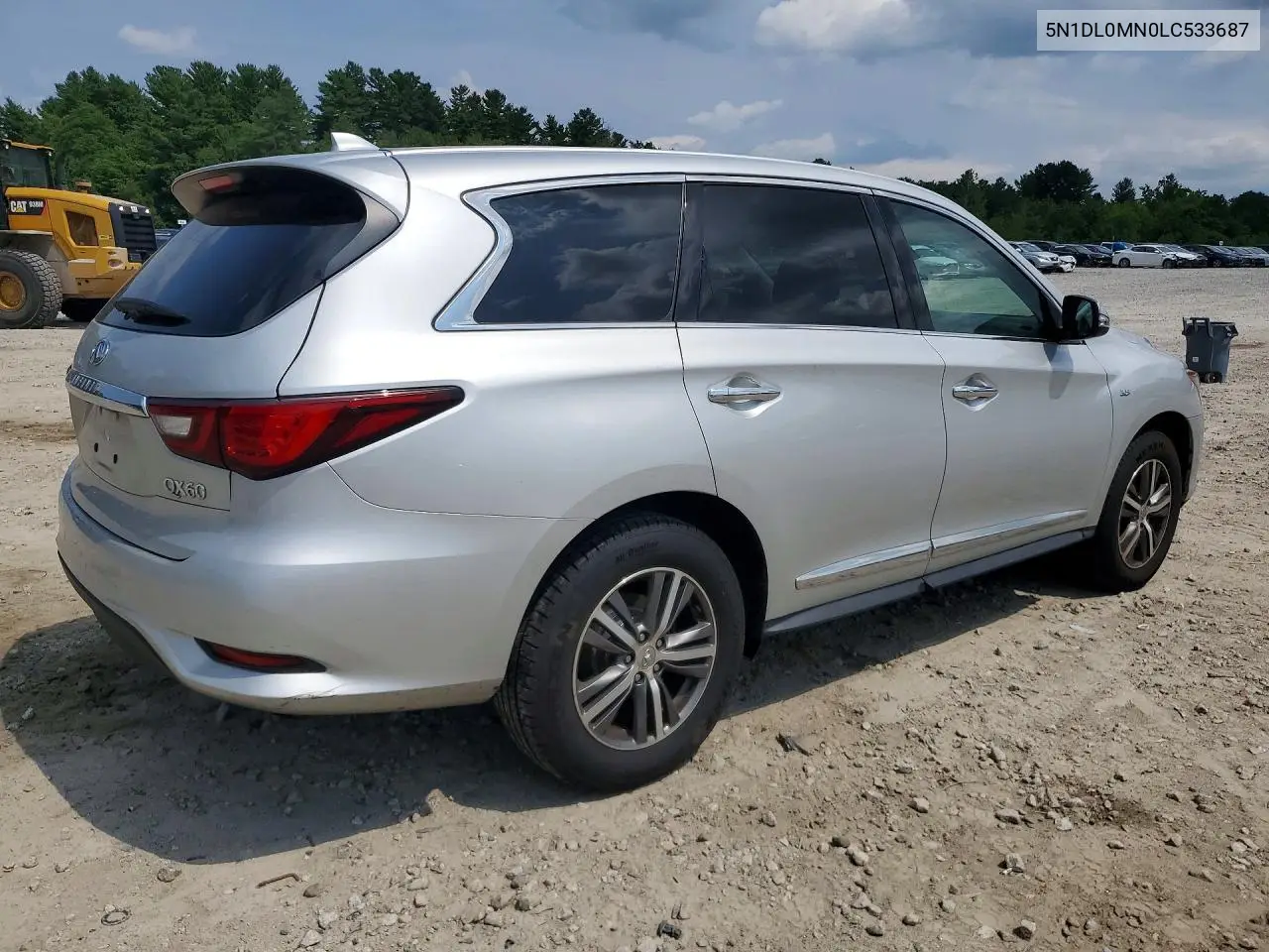 2020 Infiniti Qx60 Pure VIN: 5N1DL0MN0LC533687 Lot: 59951956