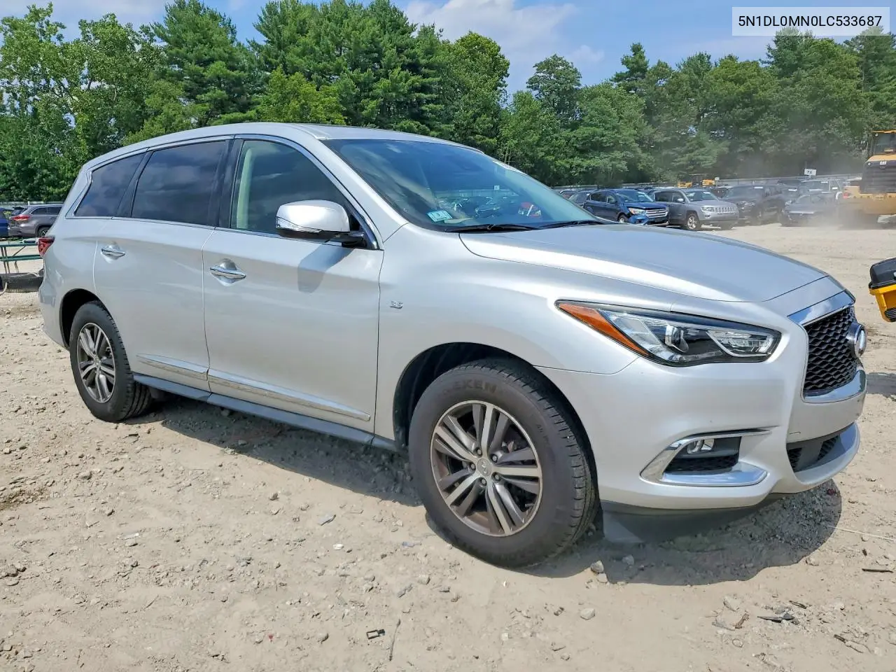 2020 Infiniti Qx60 Pure VIN: 5N1DL0MN0LC533687 Lot: 59951956