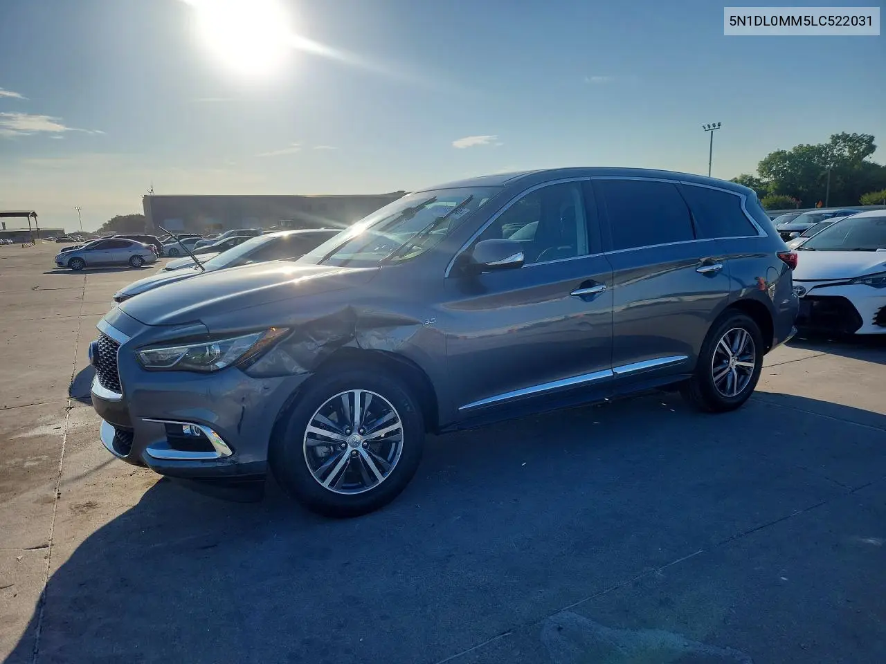 2020 Infiniti Qx60 Pure VIN: 5N1DL0MM5LC522031 Lot: 60145596