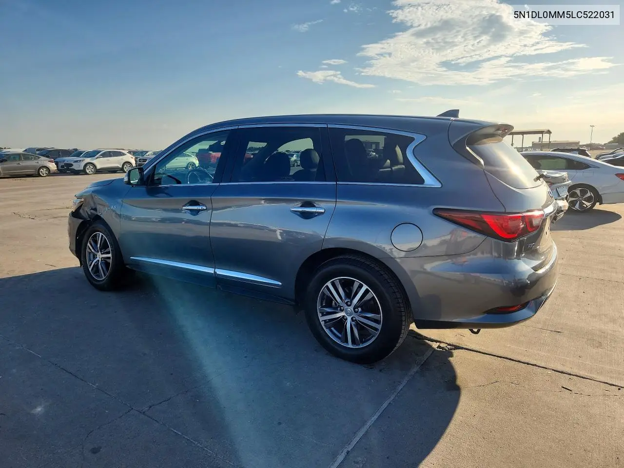 2020 Infiniti Qx60 Pure VIN: 5N1DL0MM5LC522031 Lot: 60145596
