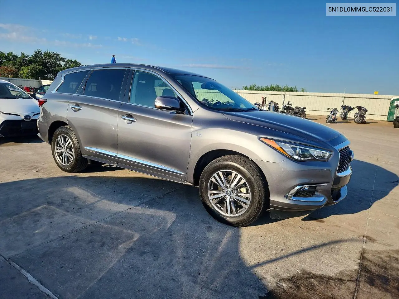 2020 Infiniti Qx60 Pure VIN: 5N1DL0MM5LC522031 Lot: 60145596