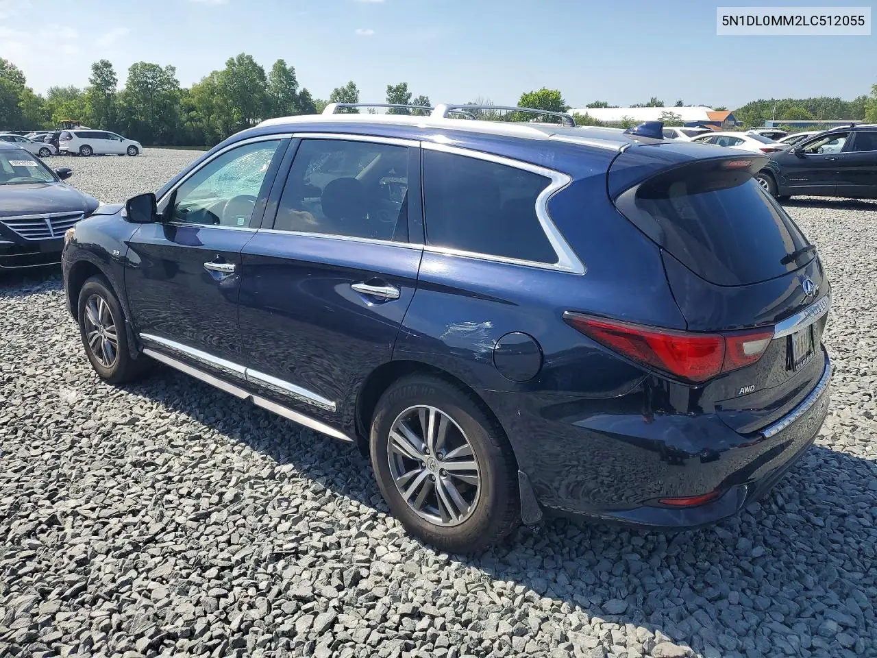 2020 Infiniti Qx60 Luxe VIN: 5N1DL0MM2LC512055 Lot: 60213396
