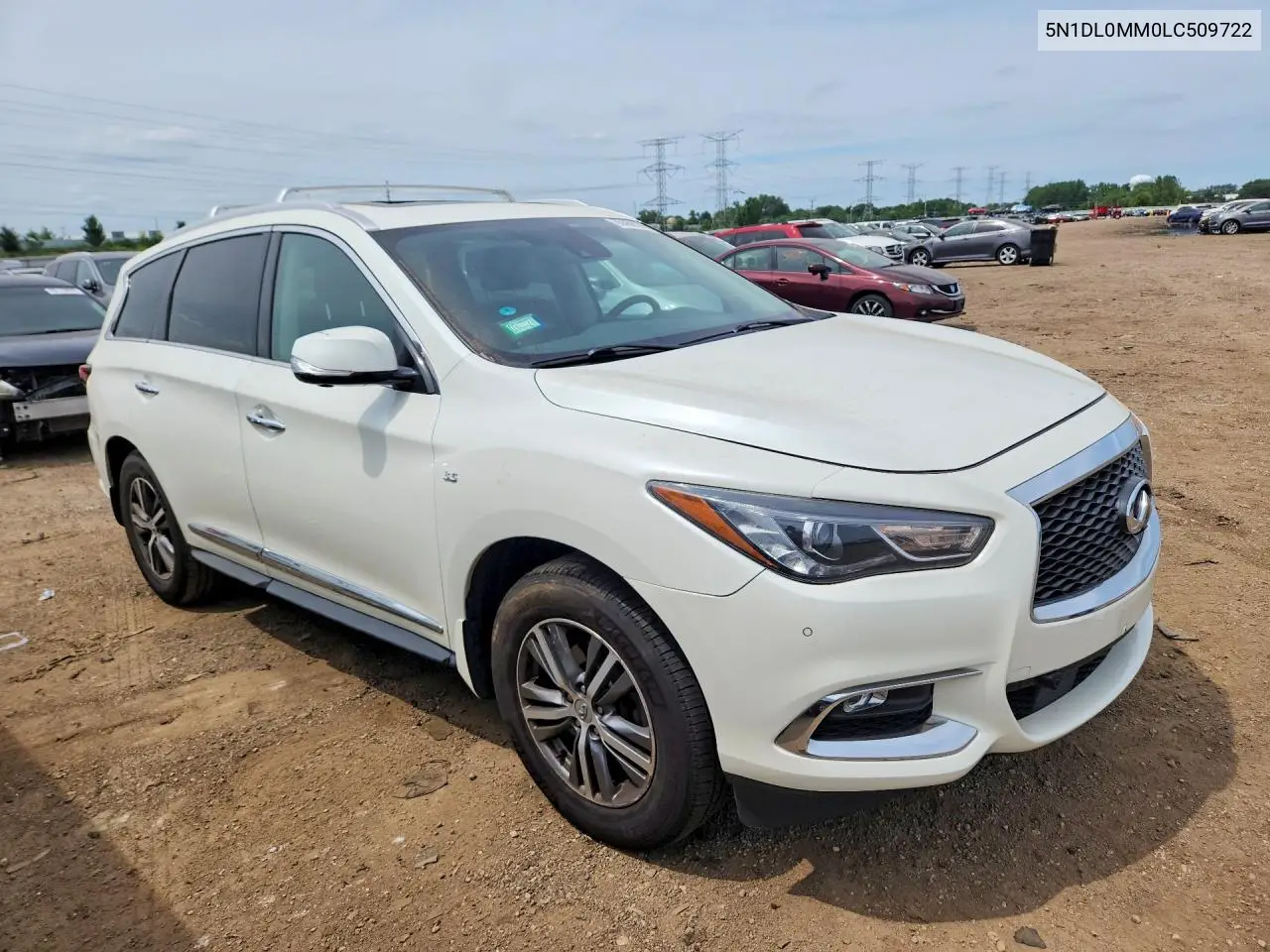 2020 Infiniti Qx60 Pure VIN: 5N1DL0MM0LC509722 Lot: 60462196