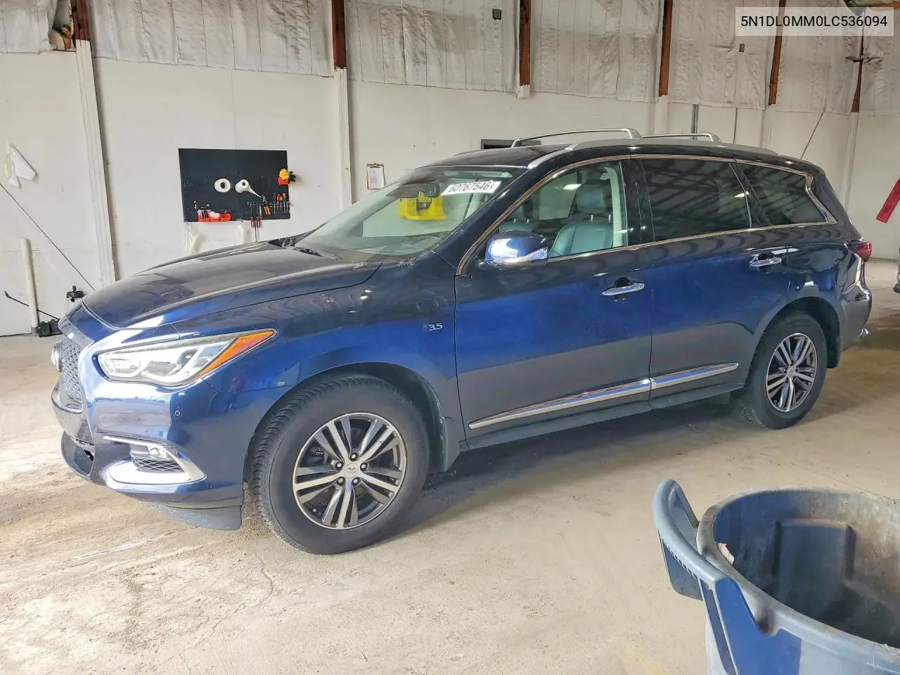 2020 Infiniti Qx60 Luxe VIN: 5N1DL0MM0LC536094 Lot: 60767546
