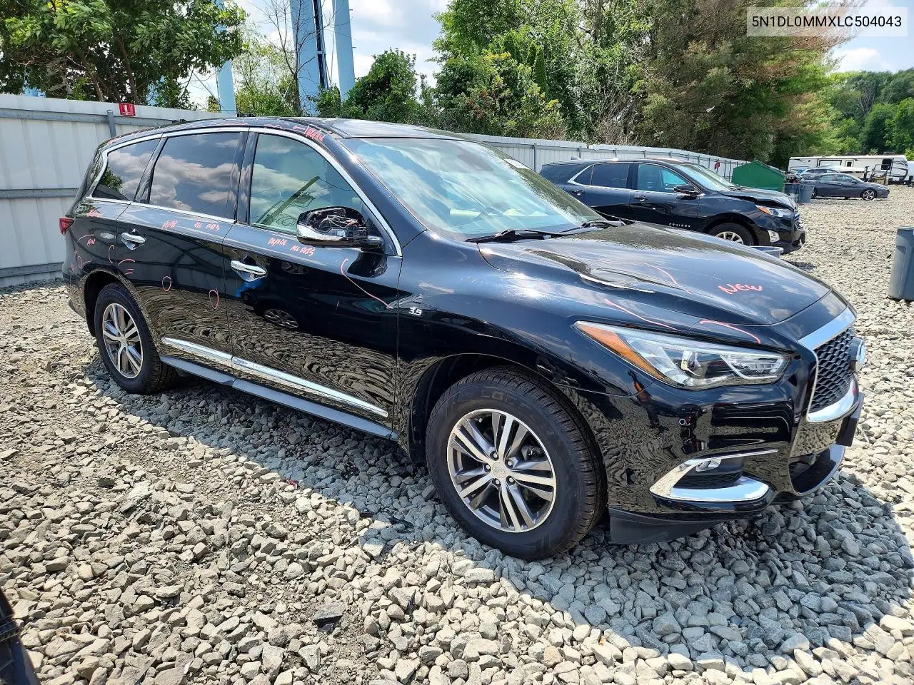 2020 Infiniti Qx60 Luxe VIN: 5N1DL0MMXLC504043 Lot: 62033486