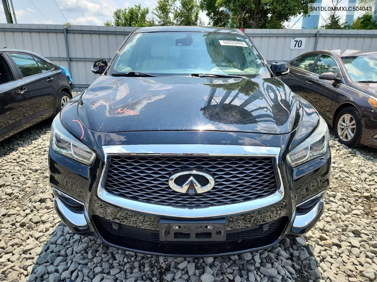 2020 Infiniti Qx60 Luxe VIN: 5N1DL0MMXLC504043 Lot: 62033486
