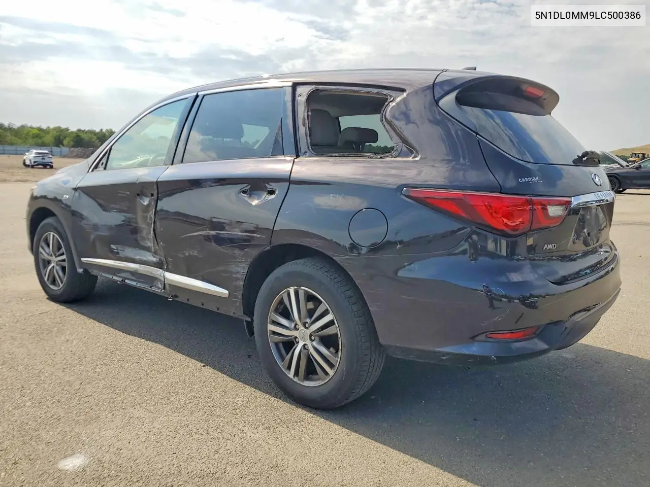 2020 Infiniti Qx60 Pure VIN: 5N1DL0MM9LC500386 Lot: 85978465