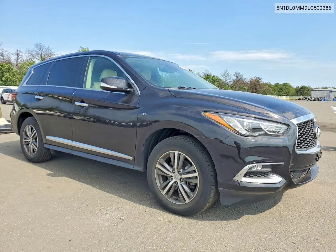 2020 Infiniti Qx60 Pure VIN: 5N1DL0MM9LC500386 Lot: 85978465