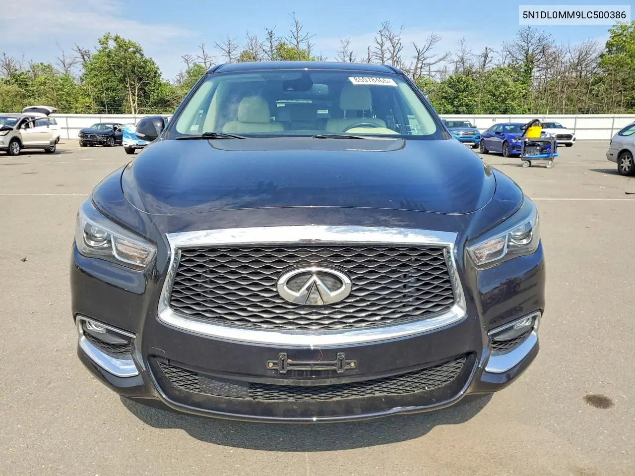 2020 Infiniti Qx60 Pure VIN: 5N1DL0MM9LC500386 Lot: 85978465