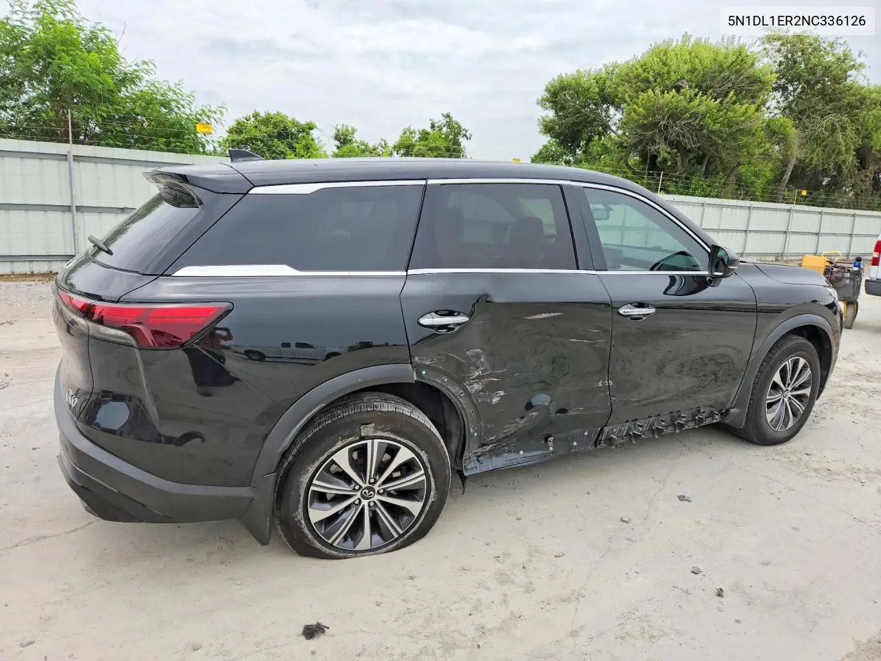 2022 Infiniti Qx60 Pure VIN: 5N1DL1ER2NC336126 Lot: 61198696