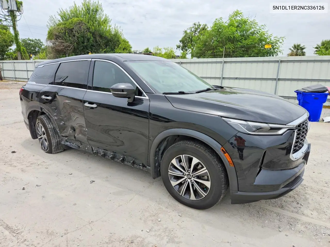 2022 Infiniti Qx60 Pure VIN: 5N1DL1ER2NC336126 Lot: 61198696