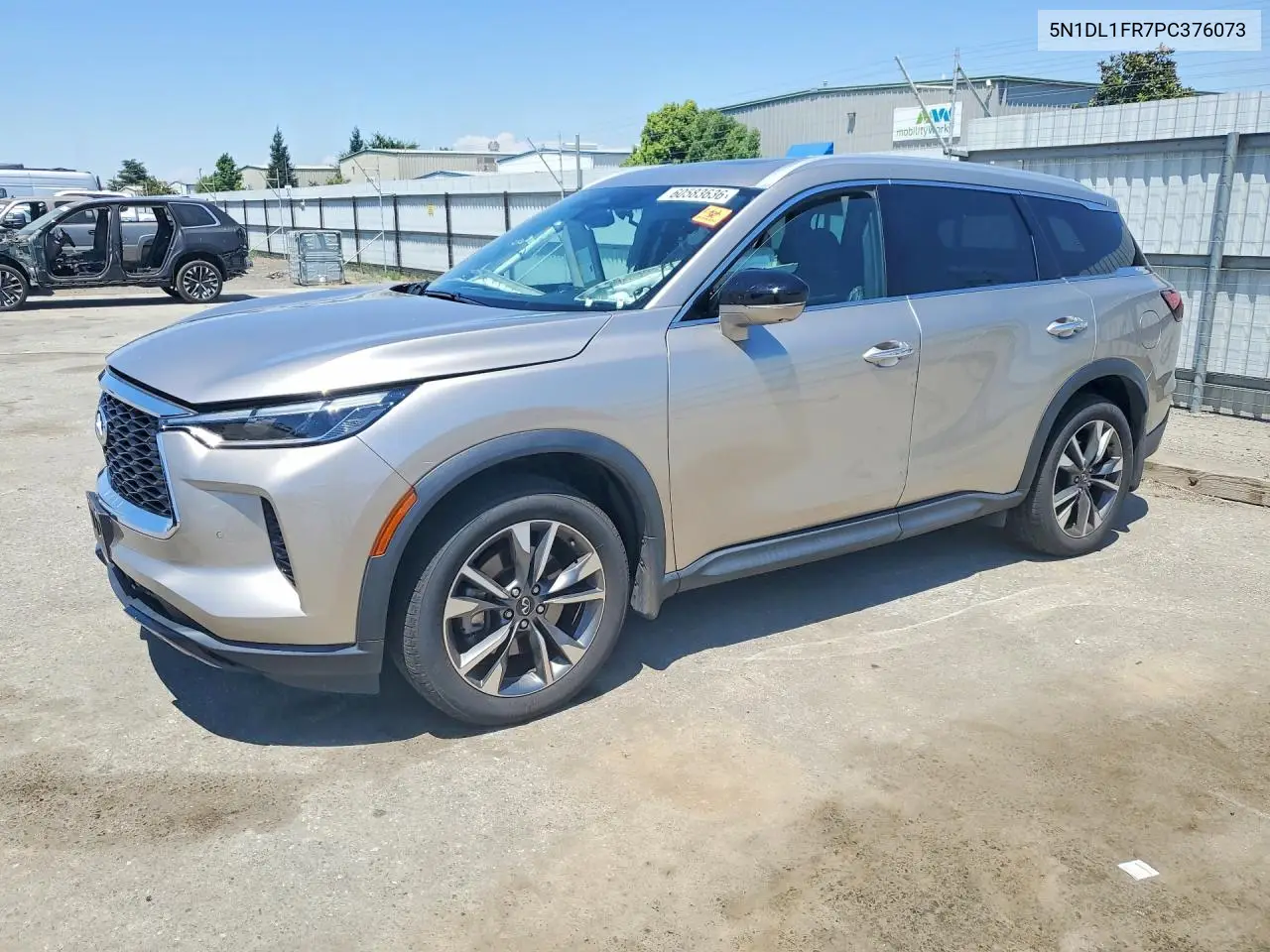 2023 Infiniti Qx60 Luxe VIN: 5N1DL1FR7PC376073 Lot: 60583636