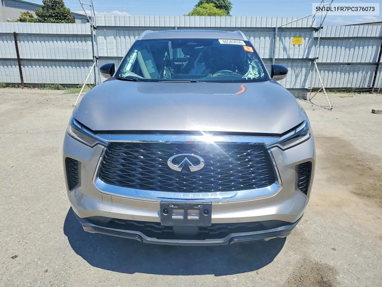 2023 Infiniti Qx60 Luxe VIN: 5N1DL1FR7PC376073 Lot: 60583636