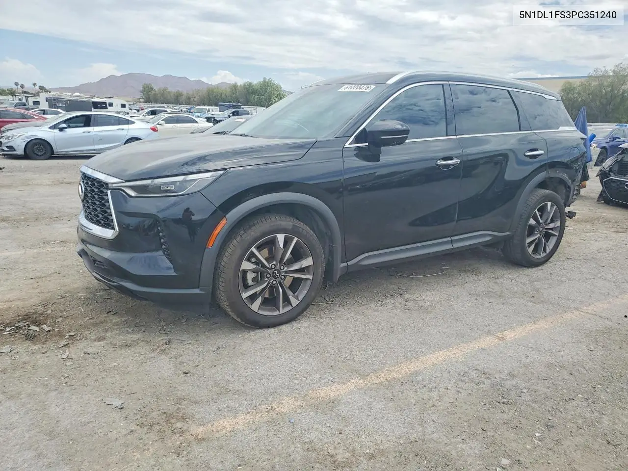 2023 Infiniti Qx60 Luxe VIN: 5N1DL1FS3PC351240 Lot: 61020476
