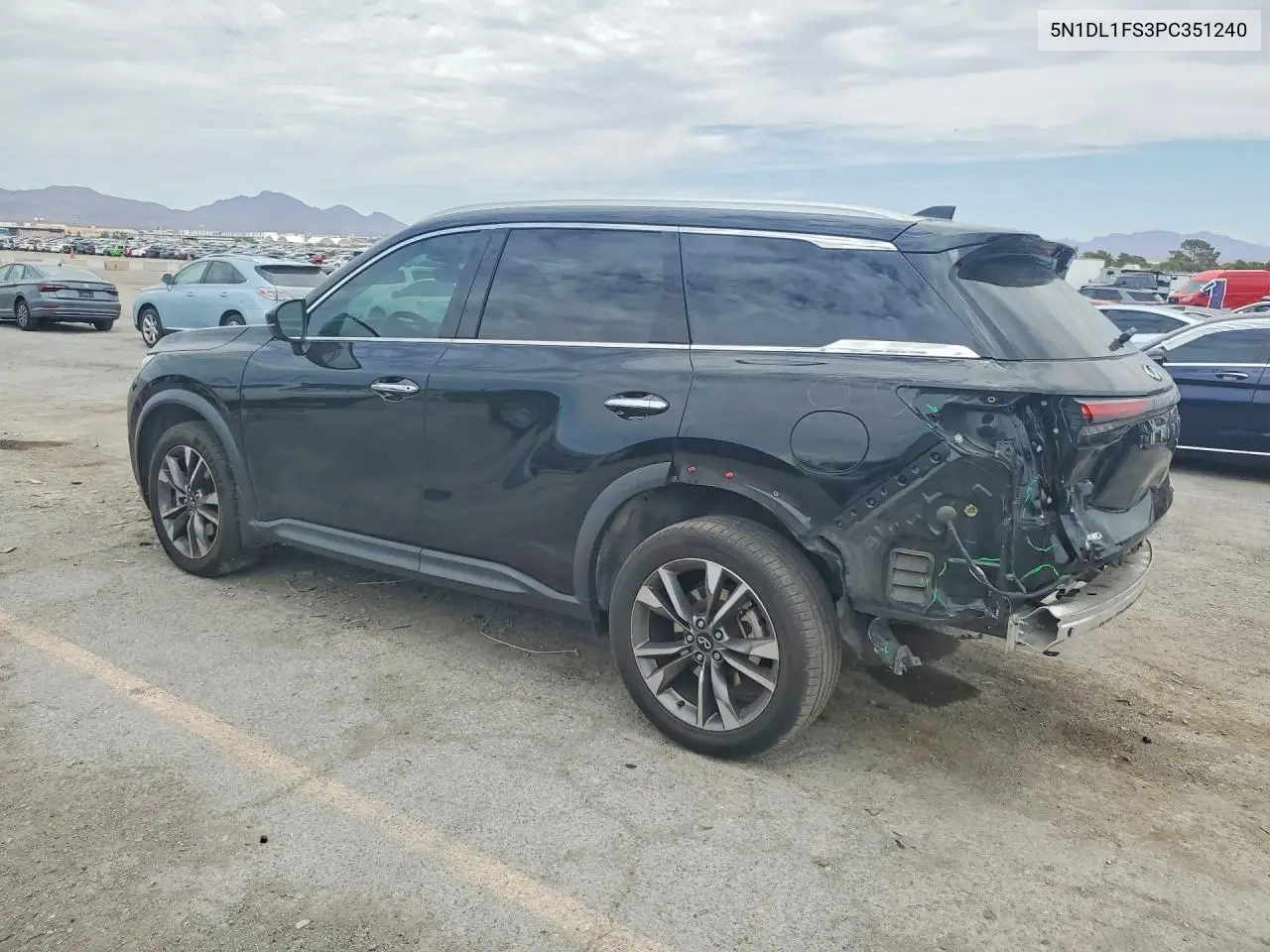 2023 Infiniti Qx60 Luxe VIN: 5N1DL1FS3PC351240 Lot: 61020476
