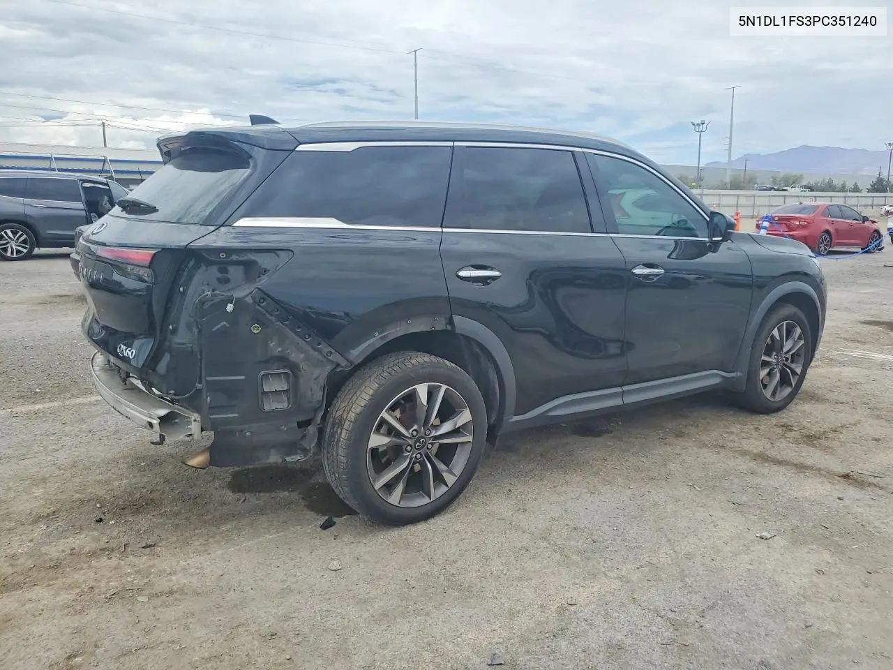 2023 Infiniti Qx60 Luxe VIN: 5N1DL1FS3PC351240 Lot: 61020476