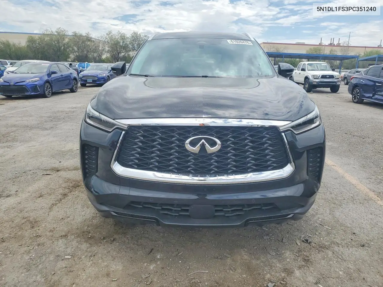 2023 Infiniti Qx60 Luxe VIN: 5N1DL1FS3PC351240 Lot: 61020476