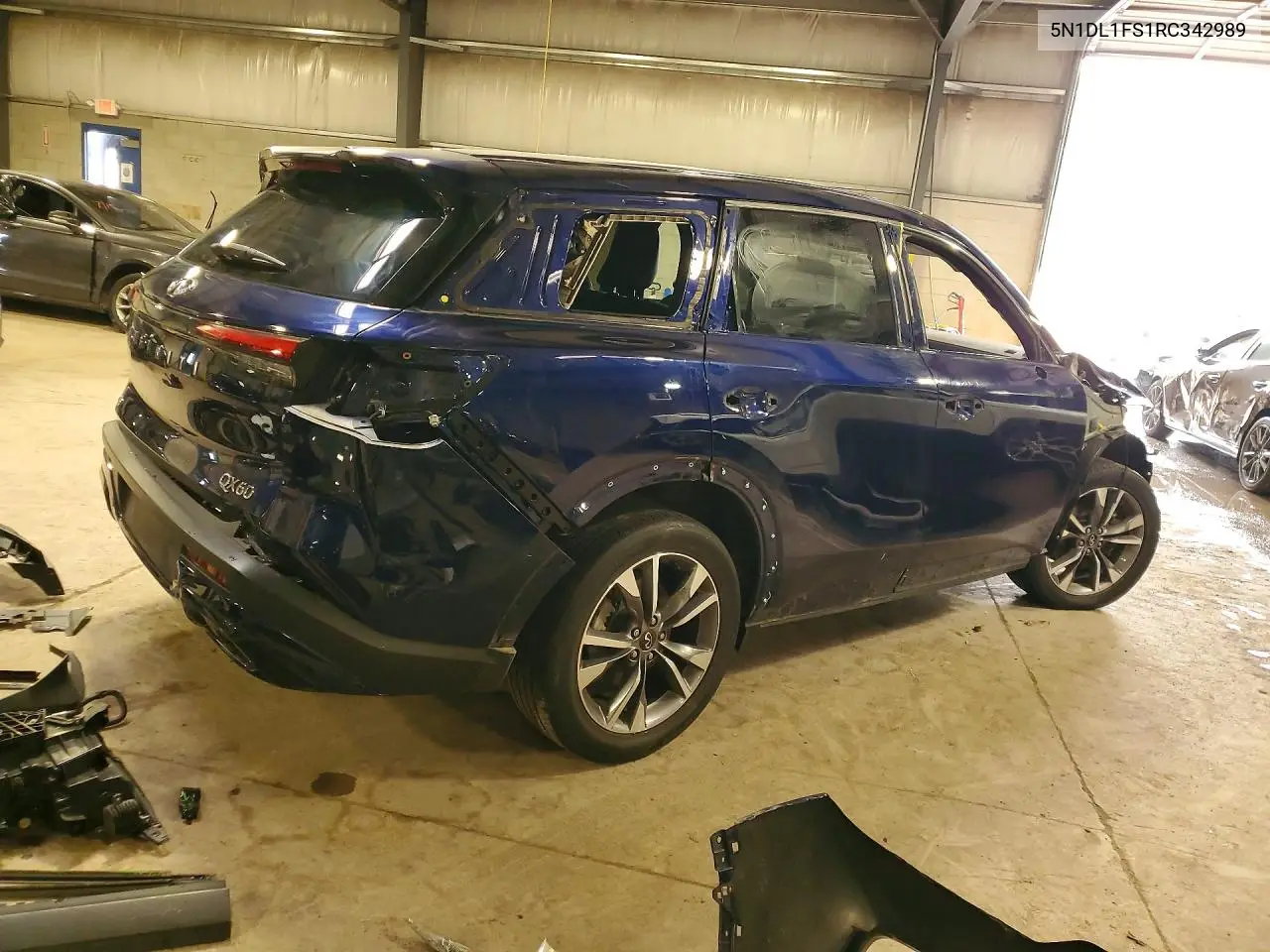 2024 Infiniti Qx60 Luxe VIN: 5N1DL1FS1RC342989 Lot: 61040406