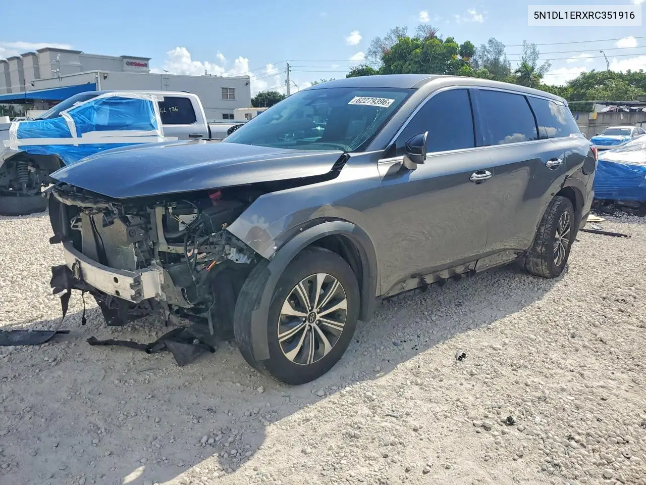 2024 Infiniti Qx60 Pure VIN: 5N1DL1ERXRC351916 Lot: 62279396
