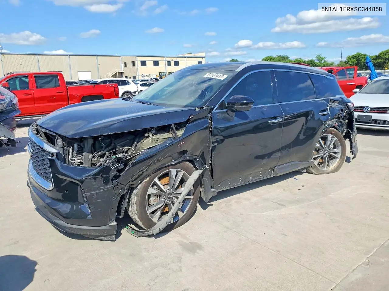 2025 Infiniti Qx60 Luxe VIN: 5N1AL1FRXSC344858 Lot: 57064416