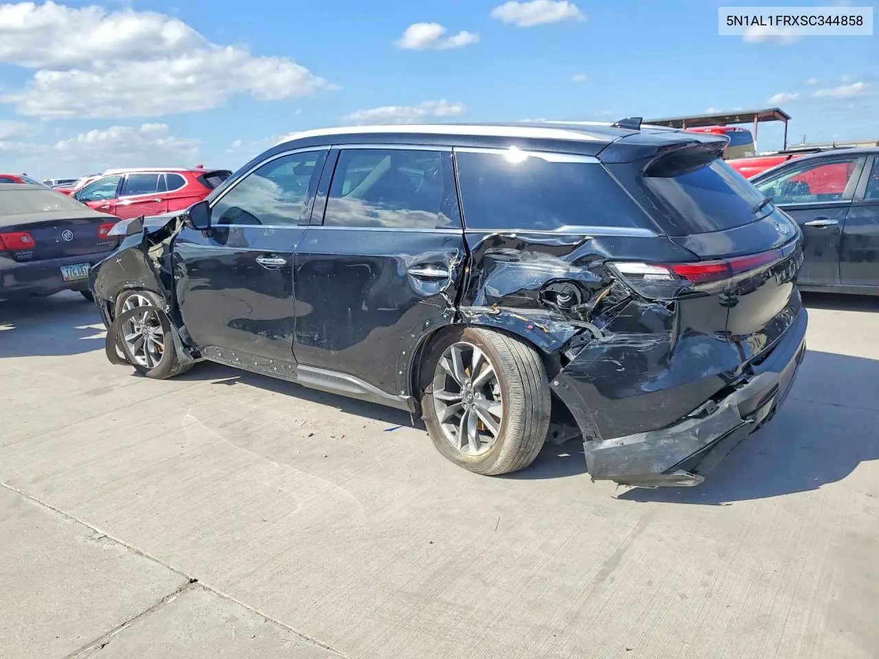 2025 Infiniti Qx60 Luxe VIN: 5N1AL1FRXSC344858 Lot: 57064416