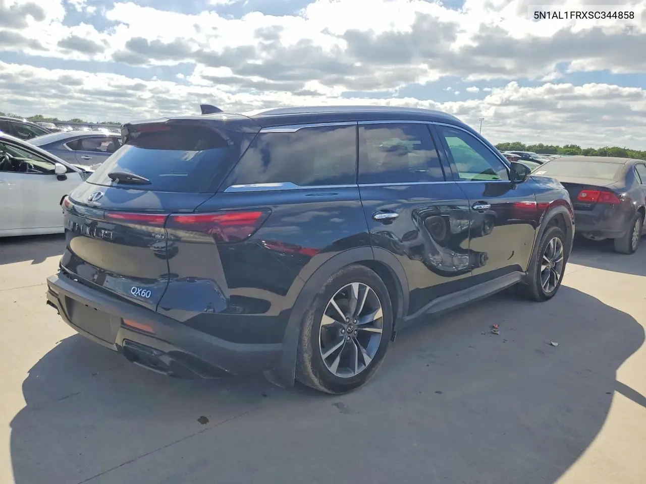 2025 Infiniti Qx60 Luxe VIN: 5N1AL1FRXSC344858 Lot: 57064416