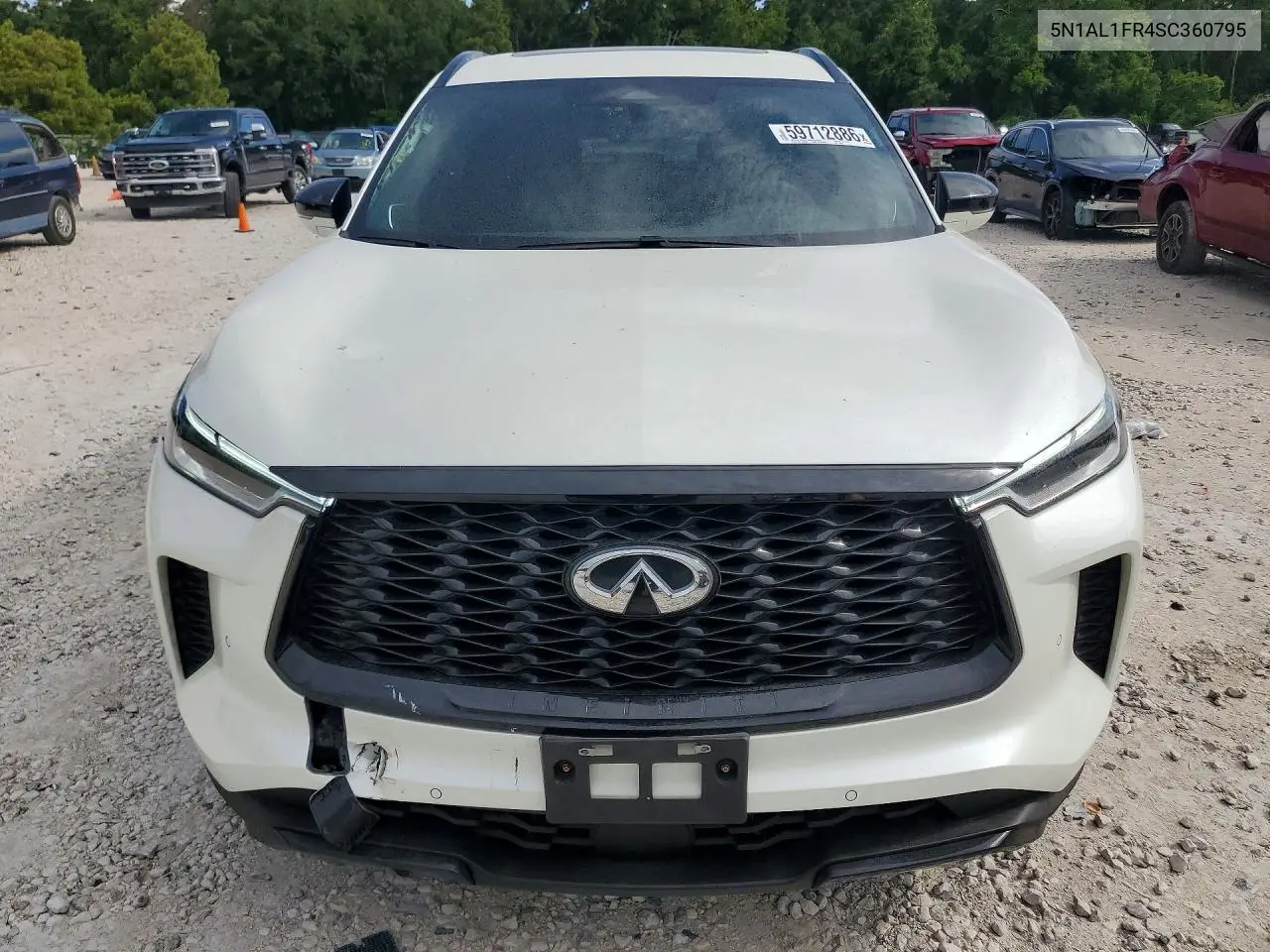 2025 Infiniti Qx60 Luxe VIN: 5N1AL1FR4SC360795 Lot: 59712886