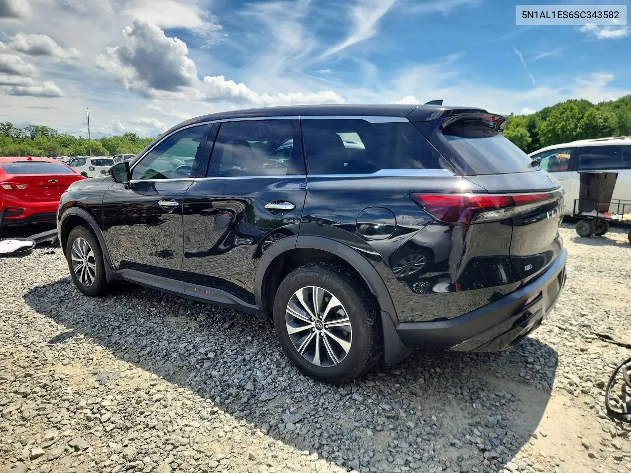 2025 Infiniti Qx60 Pure VIN: 5N1AL1ES6SC343582 Lot: 59780316