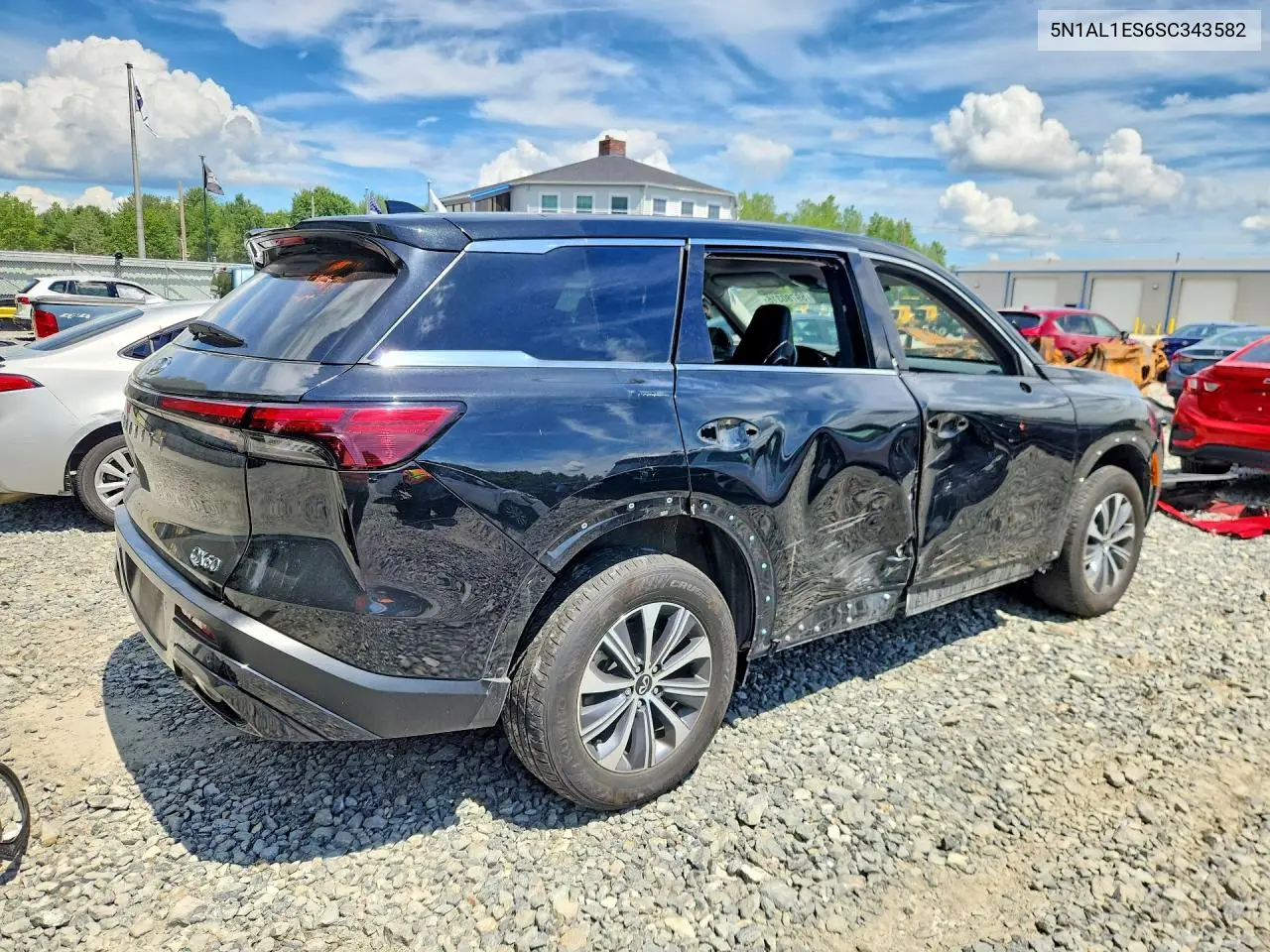 2025 Infiniti Qx60 Pure VIN: 5N1AL1ES6SC343582 Lot: 59780316